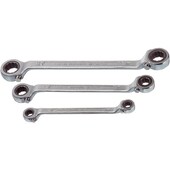 Ring-Ratschenschlüssel-Satz SW 10 bis 22, 3-tlg.